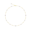 Starry Sky Pearl Necklace Silver Freshwater Pearl Clavicle Chain Holiday Gift for Women