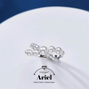 Ariel S925 Silver Freshwater Pearl Ring Female Adjustable Open Ring Jewelry Festival Gift Versatile Handmade