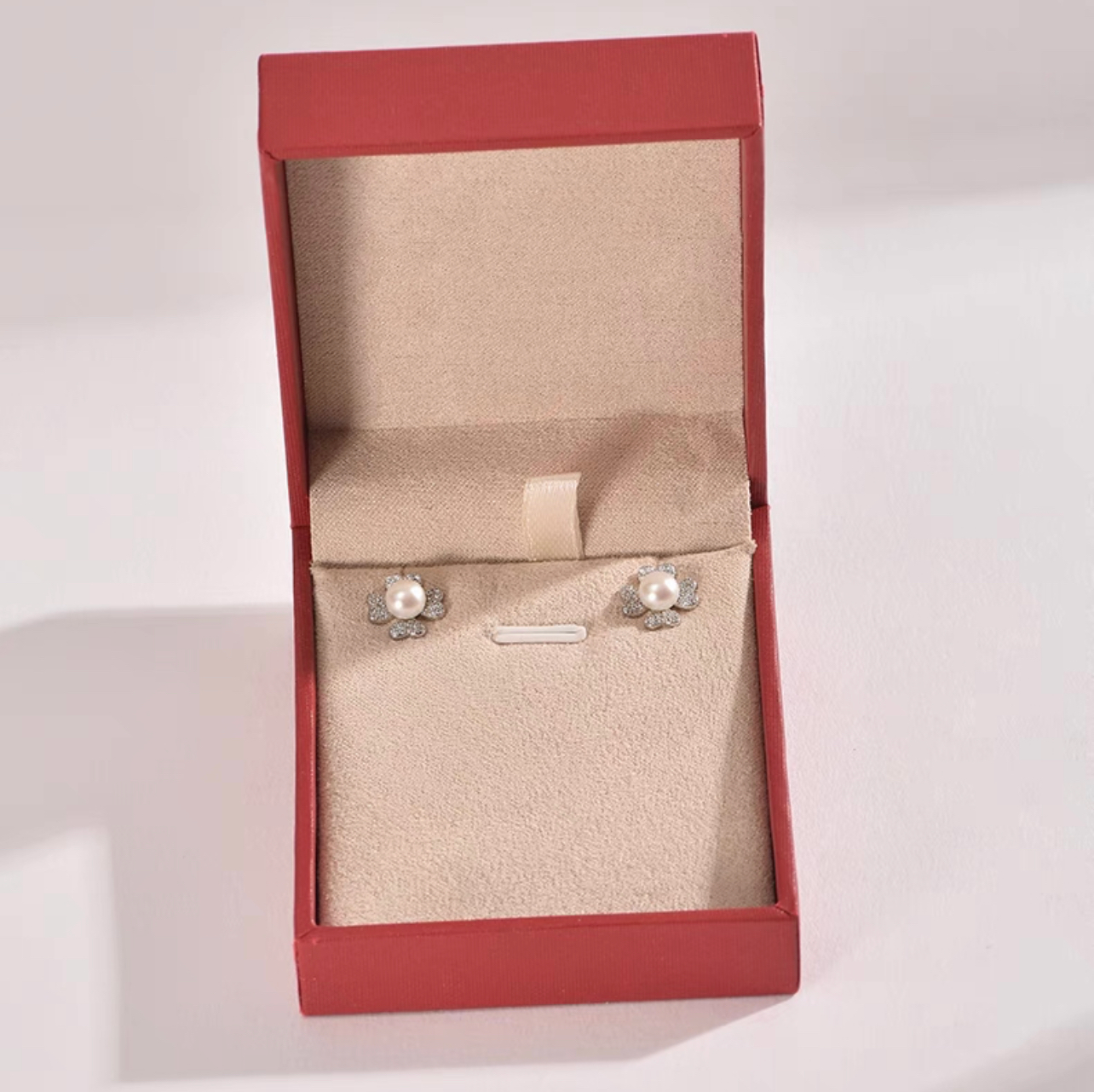 Ariel S925 Silver Freshwater Pearl Earrings 8-9mm High-end Pearl Earrings for Women