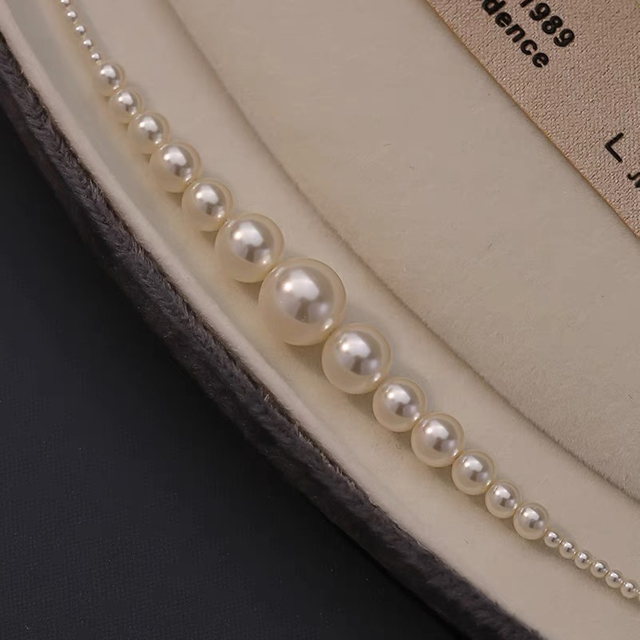 Ariel Gradient Smile Baby Freshwater Pearl Necklace Aurora 925 Pure Silver High Grade, Small And Medium Luxury