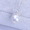 Ariel 925 Sterling Silver Ice Queen Single Pearl Pendant Necklace for Women, 2024 New Necklace, Autumn/winter Sweater Chain