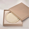 925 Silver 3-7mm White Natural Freshwater Nearly Round Pearl Necklace For Wedding Dress Women
