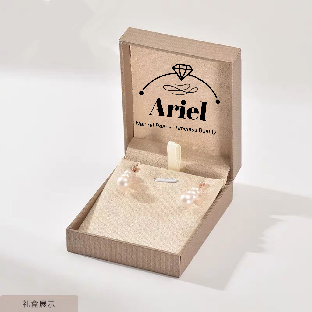 Ariel 925 Silver Freshwater Earrings 5-8mm White Round Minimalist Commuting Pearl Earrings for Women