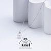 Ariel Dai Fei's Round Pearl Necklace, Sweater Chain, Light Luxury, Niche Necklace, Pure Silver Collarbone Chain