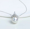 Ariel 925 Sterling Silver Ice Queen Single Pearl Pendant Necklace for Women, 2024 New Necklace, Autumn/winter Sweater Chain