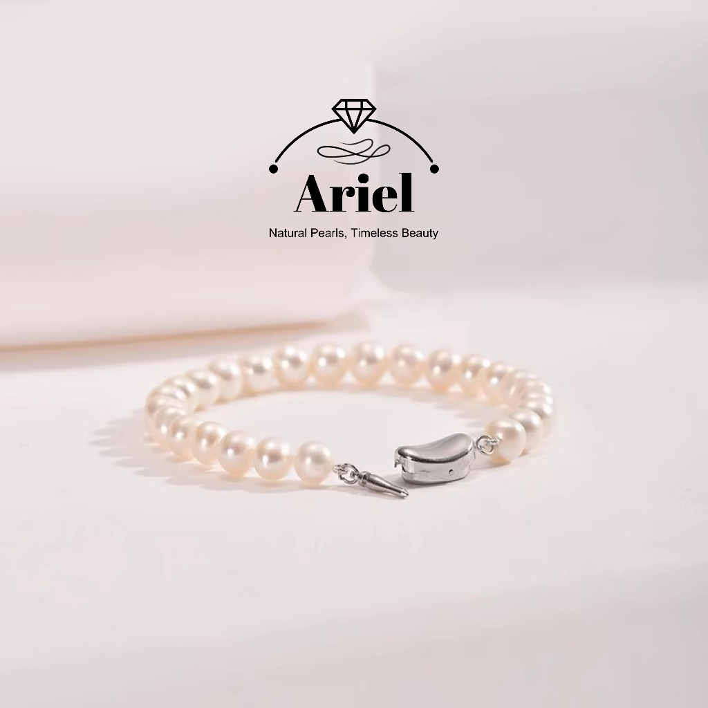 Ariel Freshwater Pearl Bracelet Casual And Simple White Pearl Bracelet Fashionable Gift