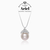 Ariel 925 Sterling Silver Ice Queen Single Pearl Pendant Necklace for Women, 2024 New Necklace, Autumn/winter Sweater Chain