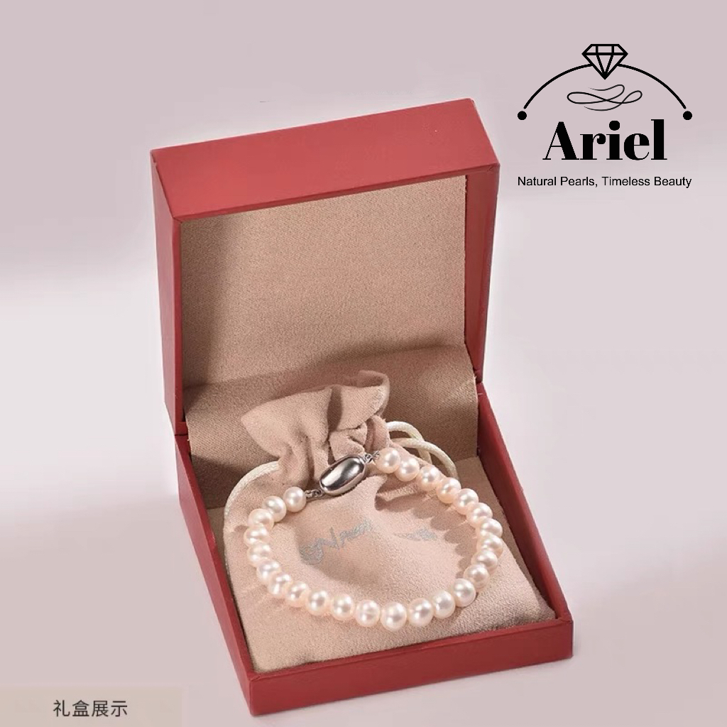 Ariel Freshwater Pearl Bracelet Casual And Simple White Pearl Bracelet Fashionable Gift