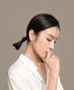 Ariel Freshwater Pearl Earrings 3-6mm Round Xiaomi Bead Earrings for Autumn And Winter Versatile Jewelry Gifts for Best Friends