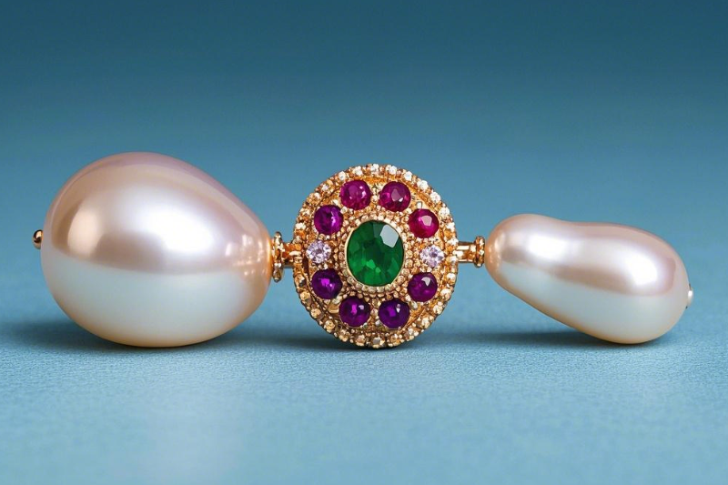Baroque Pearls and Colored Gemstones2