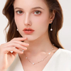 Starry Sky Pearl Necklace Silver Freshwater Pearl Clavicle Chain Holiday Gift for Women