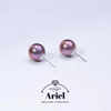 Ariel Freshwater Pearl And Purple Pearl Earrings Are Fashionable And Versatile Earrings