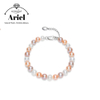 Ariel Freshwater Pearl Bracelet Round Strong Light Fashion Mixed Color Bracelet