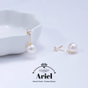 Ariel Natural freshwater pearl wind blowing earrings with fairy like aura, high-end feeling earrings