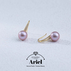 Ariel Freshwater Pearl And Purple Pearl Earrings Are Fashionable And Versatile Earrings Ear Hook