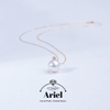 Ariel Dai Fei's Round Pearl Necklace, Sweater Chain, Light Luxury, Niche Necklace, Pure Silver Collarbone Chain