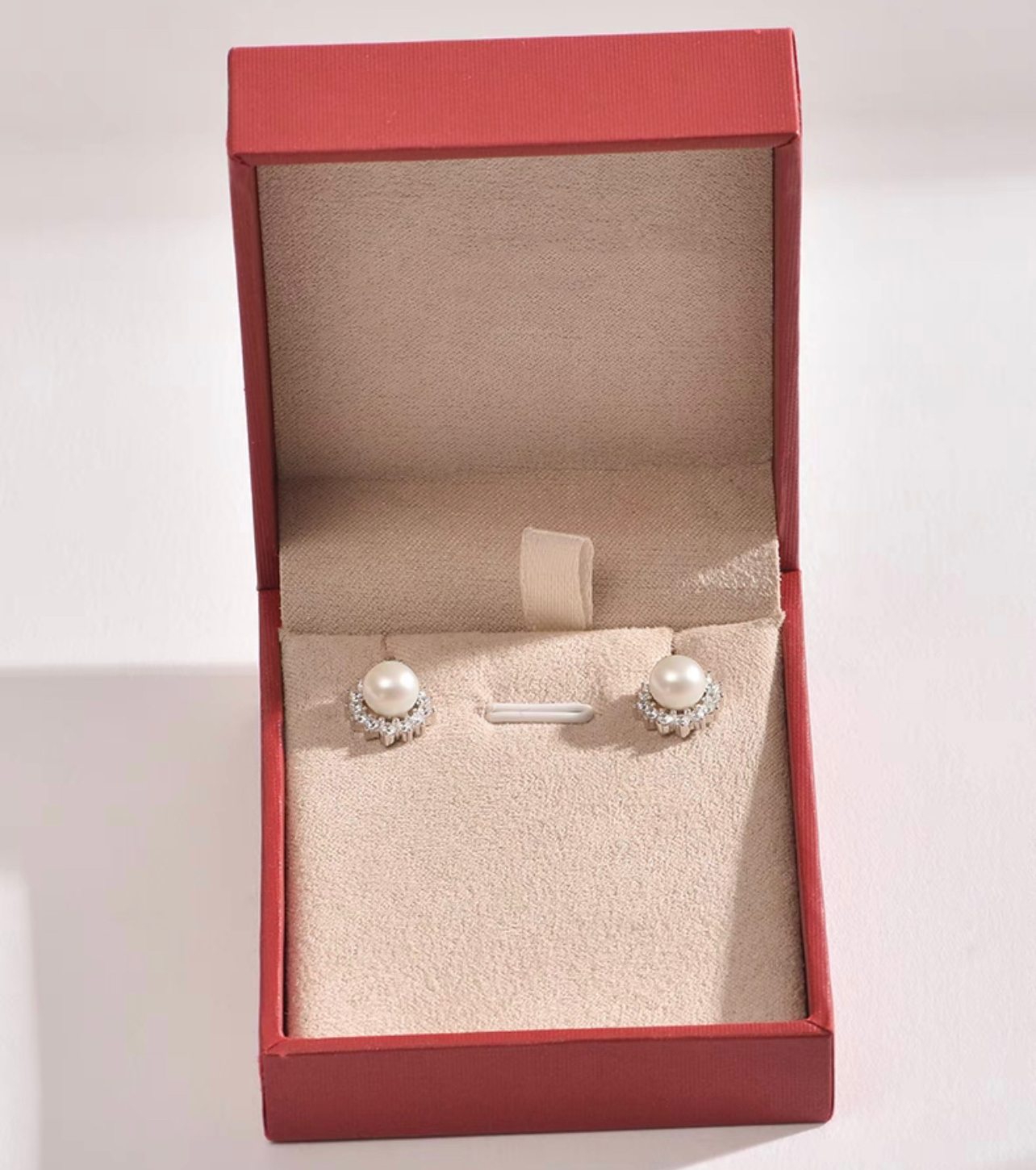 Ariel S925 Silver Freshwater Pearl Earrings 9-10mm White Small Fragrant Wind To Give To Girlfriend