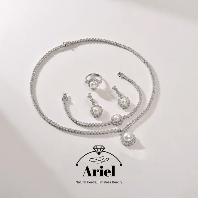 Ariel Starlight Oath Set S925 Silver Four Piece Set Fashion Jewelry Gift