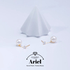 Ariel Natural freshwater pearl wind blowing earrings with fairy like aura, high-end feeling earrings