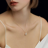 Ariel Dai Fei's Round Pearl Necklace, Sweater Chain, Light Luxury, Niche Necklace, Pure Silver Collarbone Chain