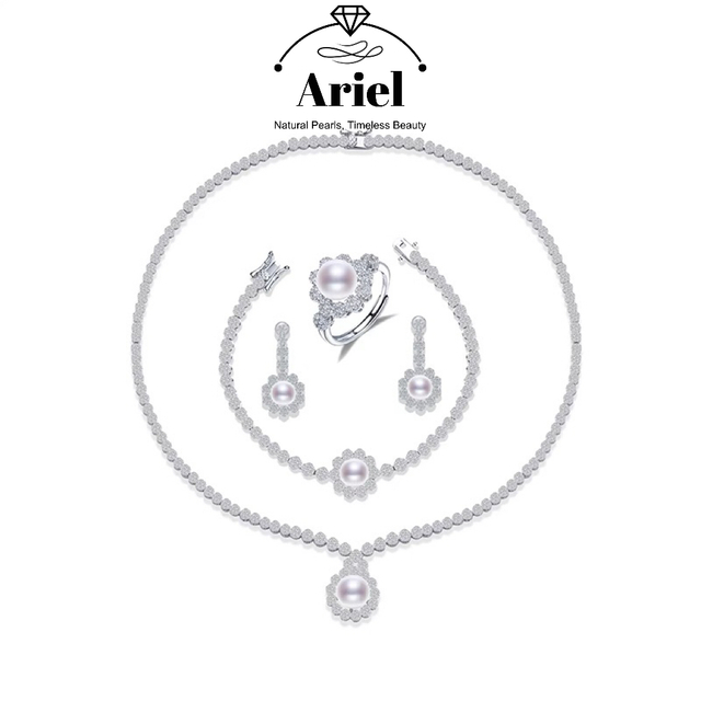 Ariel Starlight Oath Set S925 Silver Four Piece Set Fashion Jewelry Gift