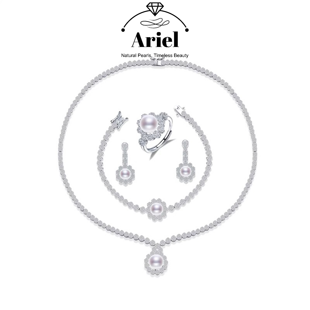 Ariel Starlight Oath Set S925 Silver Four Piece Set Fashion Jewelry Gift