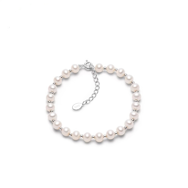 Ariel Freshwater Pearl 925 Silver 5-6mm Versatile Handmade Jewelry Gift for Girlfriend