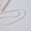 Natural freshwater pearl necklace, women's millet grain, 3.5-4.5mm,simple and versatile collarbone chain, neck chain
