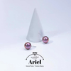 Ariel Freshwater Pearl And Purple Pearl Earrings Are Fashionable And Versatile Earrings