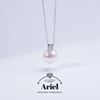 Ariel Dai Fei's Round Pearl Necklace, Sweater Chain, Light Luxury, Niche Necklace, Pure Silver Collarbone Chain
