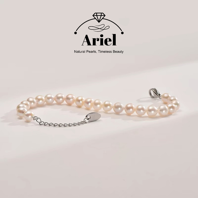Ariel Freshwater Pearl Bracelet Casual And Simple White Pearl Bracelet Fashionable Gift