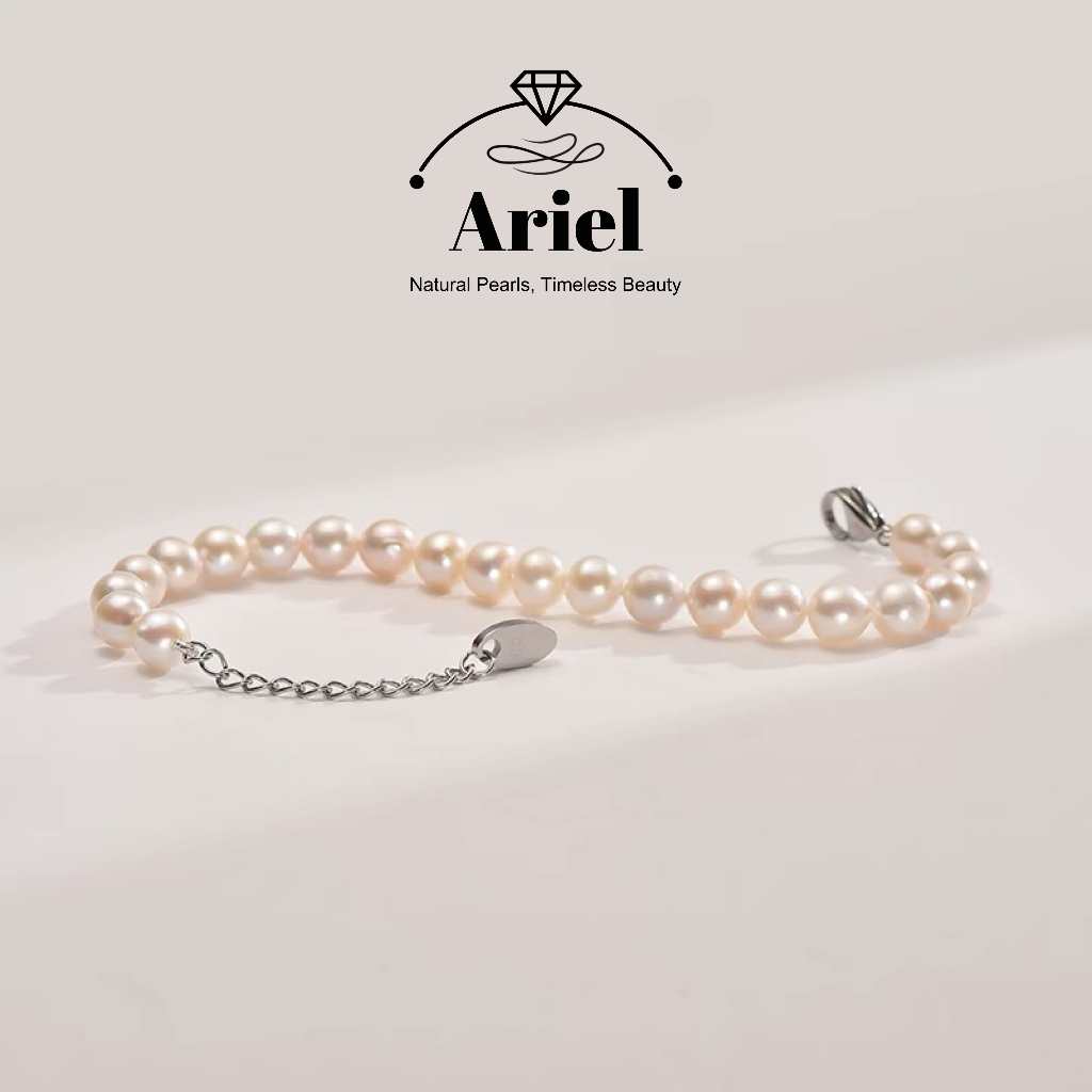 Ariel Freshwater Pearl Bracelet Casual And Simple White Pearl Bracelet Fashionable Gift