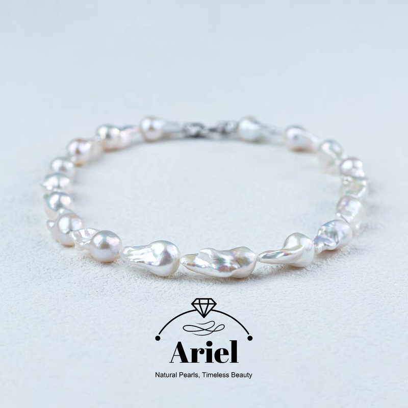 Ariel Freshwater Pearl Baroque Necklace 9-12mm Classic Fashion