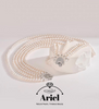 Ariel Fanyu S925 Silver Freshwater Pearl Necklace Near Round Multi Layer Necklace High End Banquet Jewelry for Women