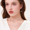Starry Sky Pearl Necklace Silver Freshwater Pearl Clavicle Chain Holiday Gift for Women