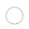 Ariel Double layered natural nuclear free freshwater pearl collarbone bead necklace with natural strong light