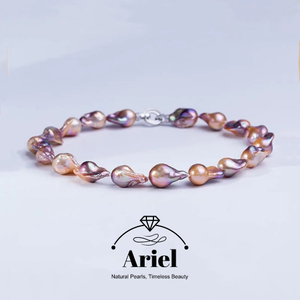 Ariel Freshwater Pearl ColourBaroque Necklace 9-12mm Classic Fashion