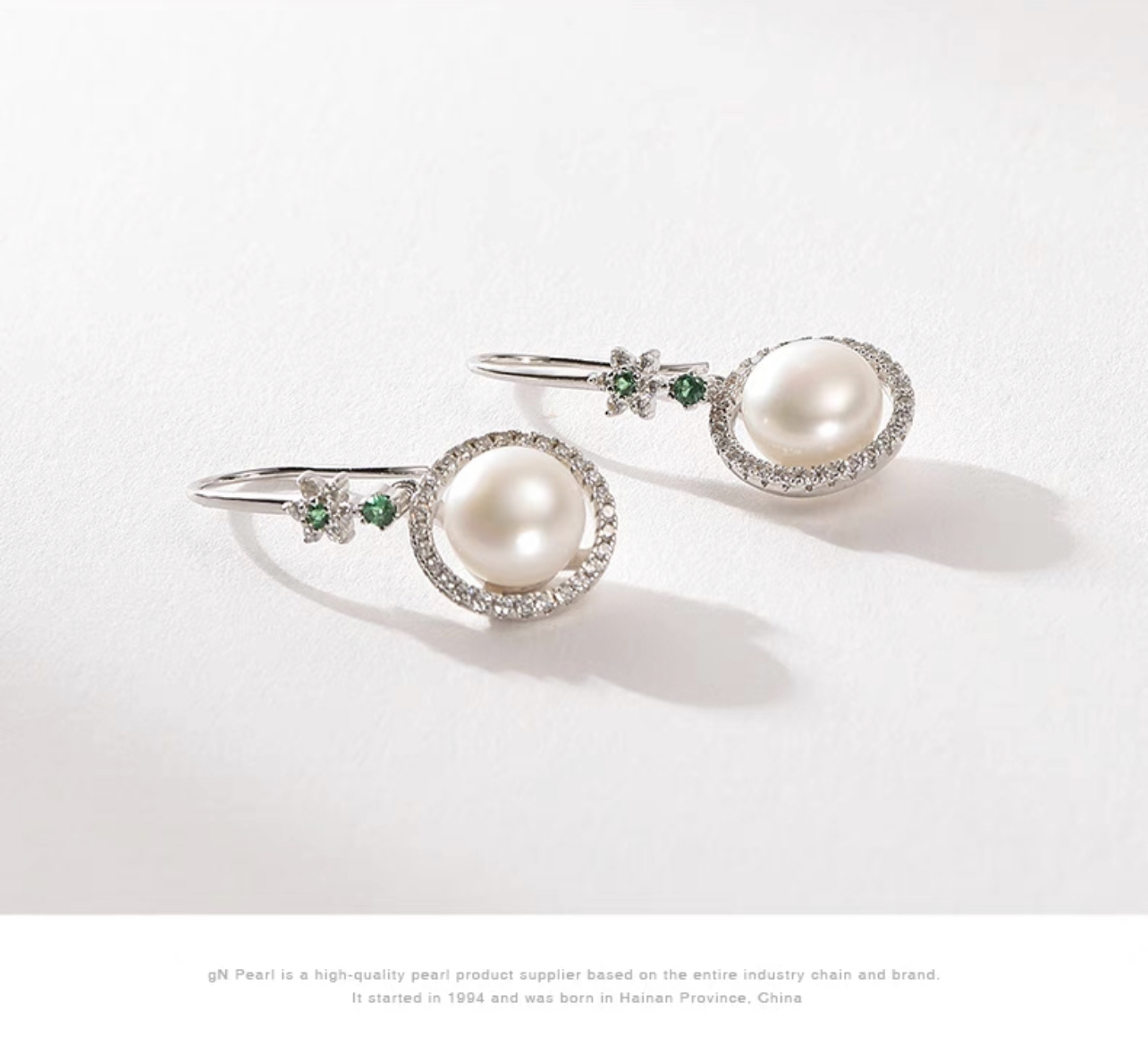 Ariel Pearl Earrings 8-9mm Freshwater Pearl Earrings Bright Mantou Pearl Elegant Jewelry