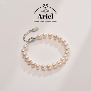 Ariel Freshwater Pearl Bracelet Casual And Simple White Pearl Bracelet Fashionable Gift