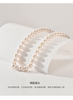Round high light freshwater pearl necklace, white high-end jewelry gift