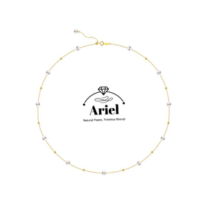Starry Sky Pearl Necklace Silver Freshwater Pearl Clavicle Chain Holiday Gift for Women