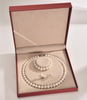 Ariel Freshwater Pearl Three Piece Set Round White Simple Jewelry