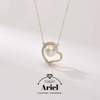 Ariel Pearl Necklace Freshwater Pearl Necklace 8-9mm White Minimalist Gift for Girlfriend