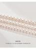 Round high light freshwater pearl necklace, white high-end jewelry gift